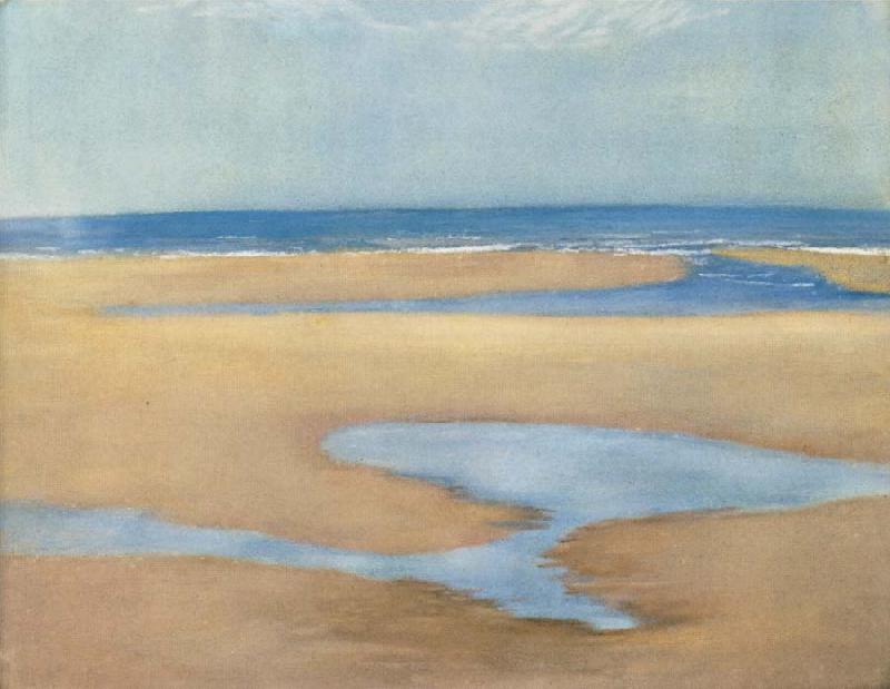 William Stott of Oldham Returning Tide France oil painting art